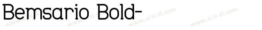 Bemsario Bold字体转换